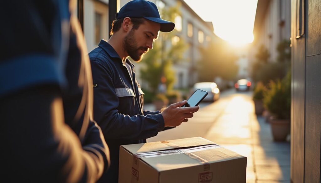 Comment fonctionne le suivi lors de la distribution de colis en livraison express ?