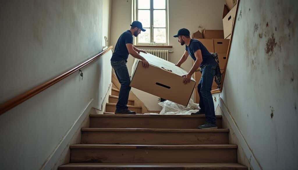 Quels sont les défis du déménagement d’un étage avec un escalier étroit pour votre équipe