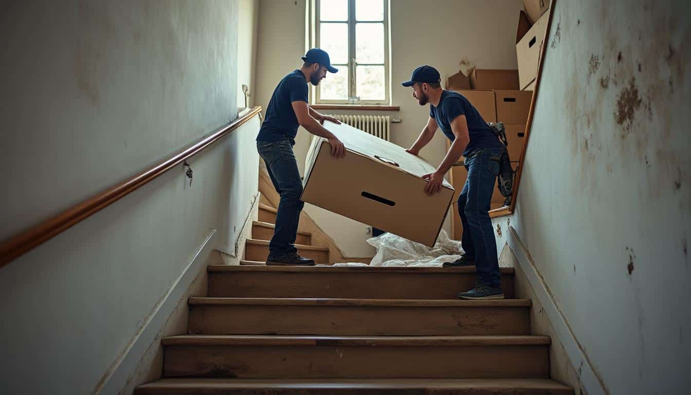 Quels sont les défis du déménagement d’un étage avec un escalier étroit pour votre équipe