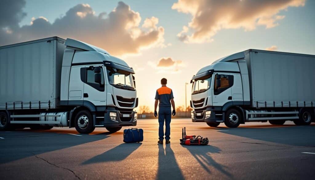 Maintenance des véhicules utilitaires dans la gestion de flotte logistique