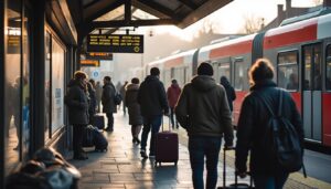 Comment fonctionne l’accès à la navette depuis la gare et quels en sont les horaires ?