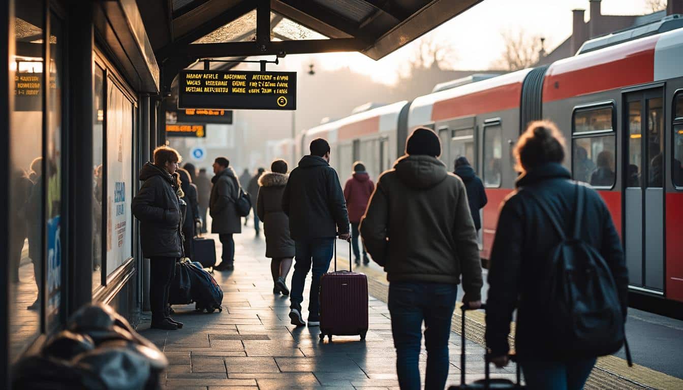 Comment fonctionne l’accès à la navette depuis la gare et quels en sont les horaires ?