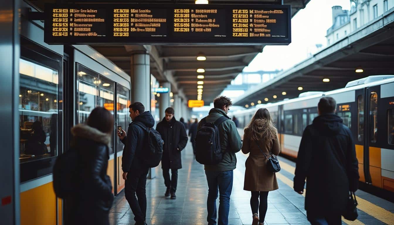 Quels sont les horaires de la navette à la gare et quelles liaisons sont disponibles ?