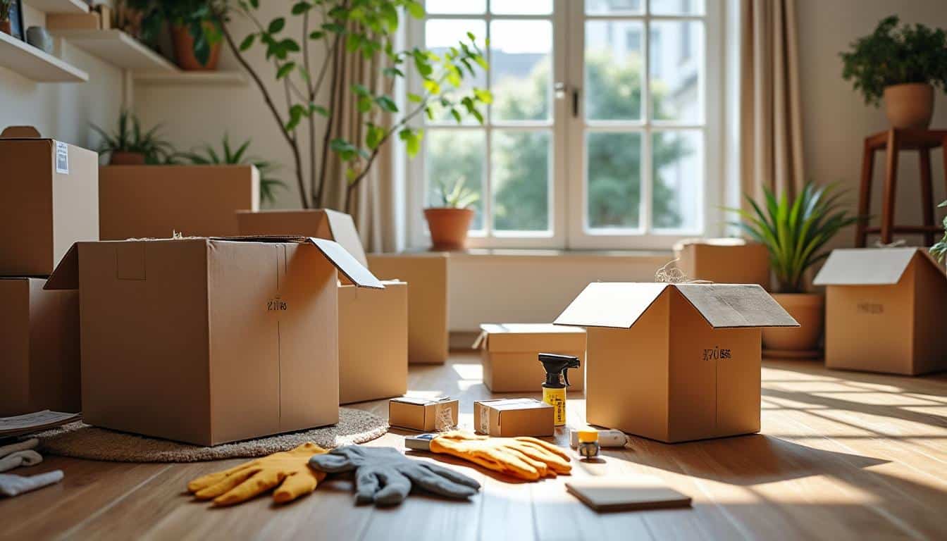 Illustration: Les cartons et accessoires essentiels pour un déménagement réussi