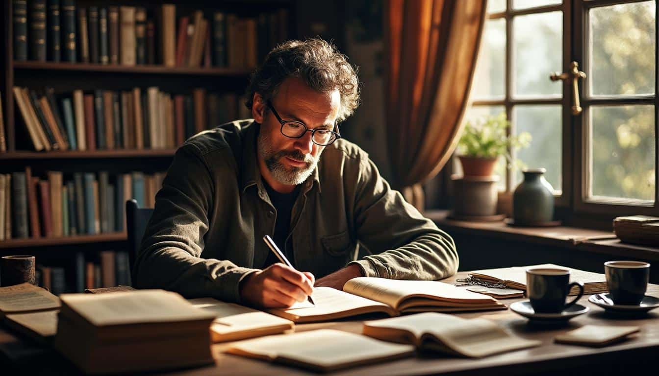 Illustration: Plonger dans l’univers du roman et son auteur passionné