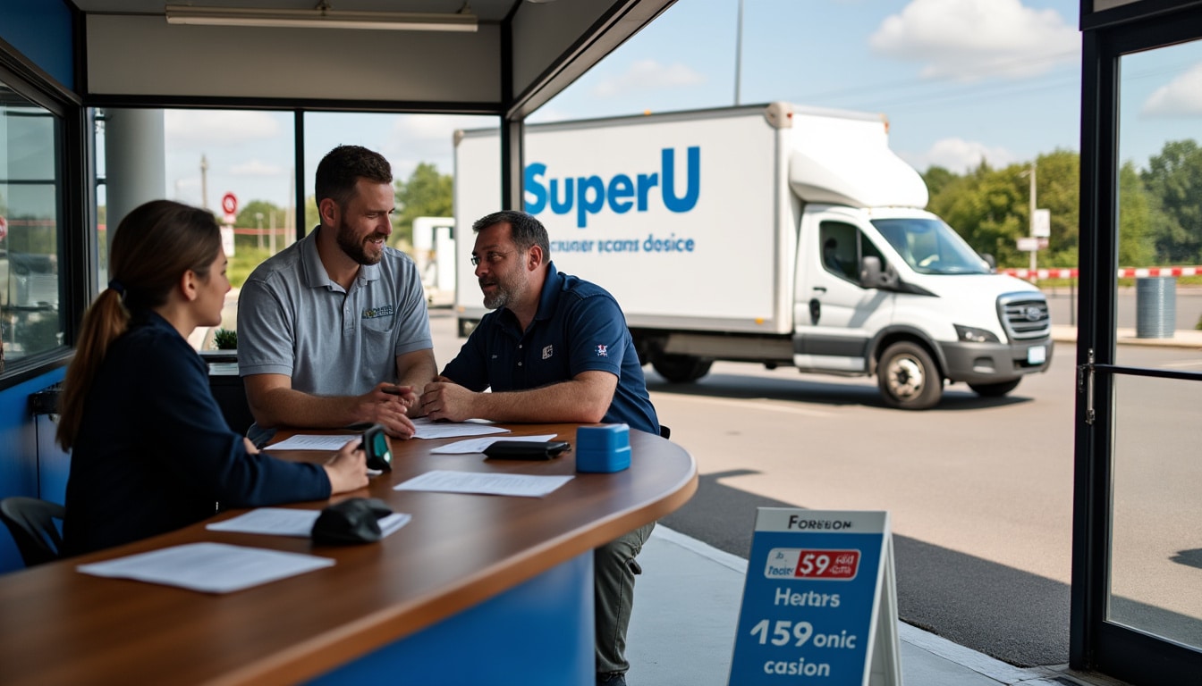 Illustration: Comment fonctionne la location de camion chez Super U : un service accessible et pratique