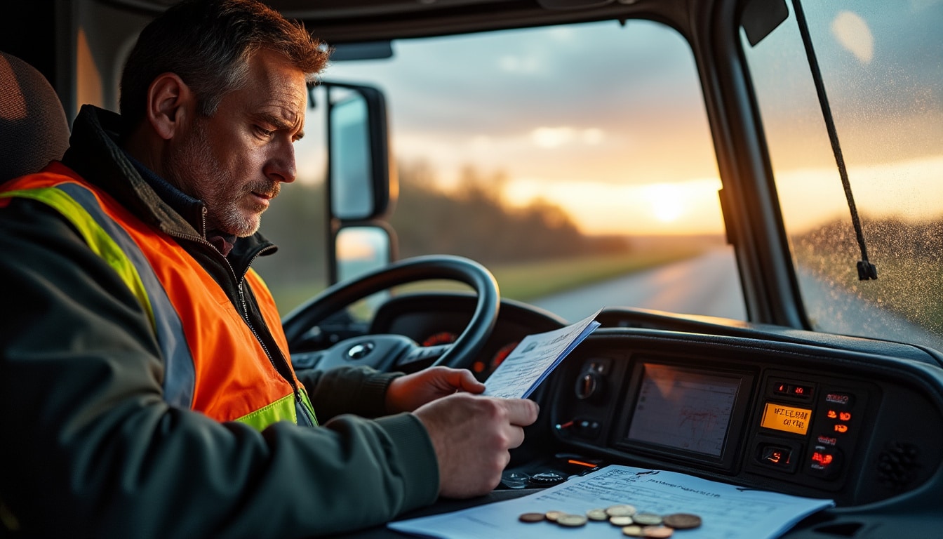 Illustration: Comment se compose la rémunération d’un chauffeur routier ?