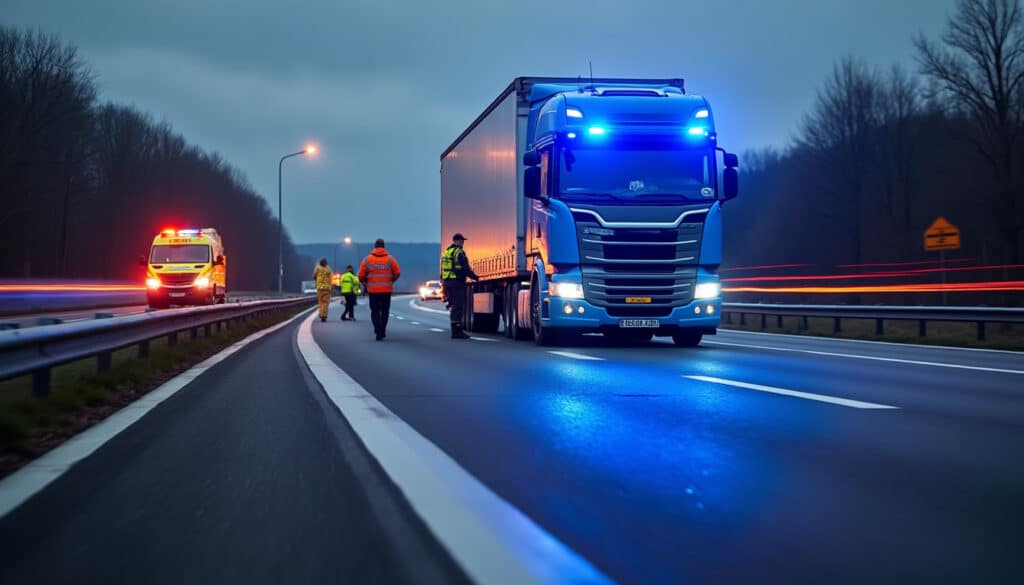 Accident de camion sur l’A20 aujourd’hui : impact et mesures d’urgence