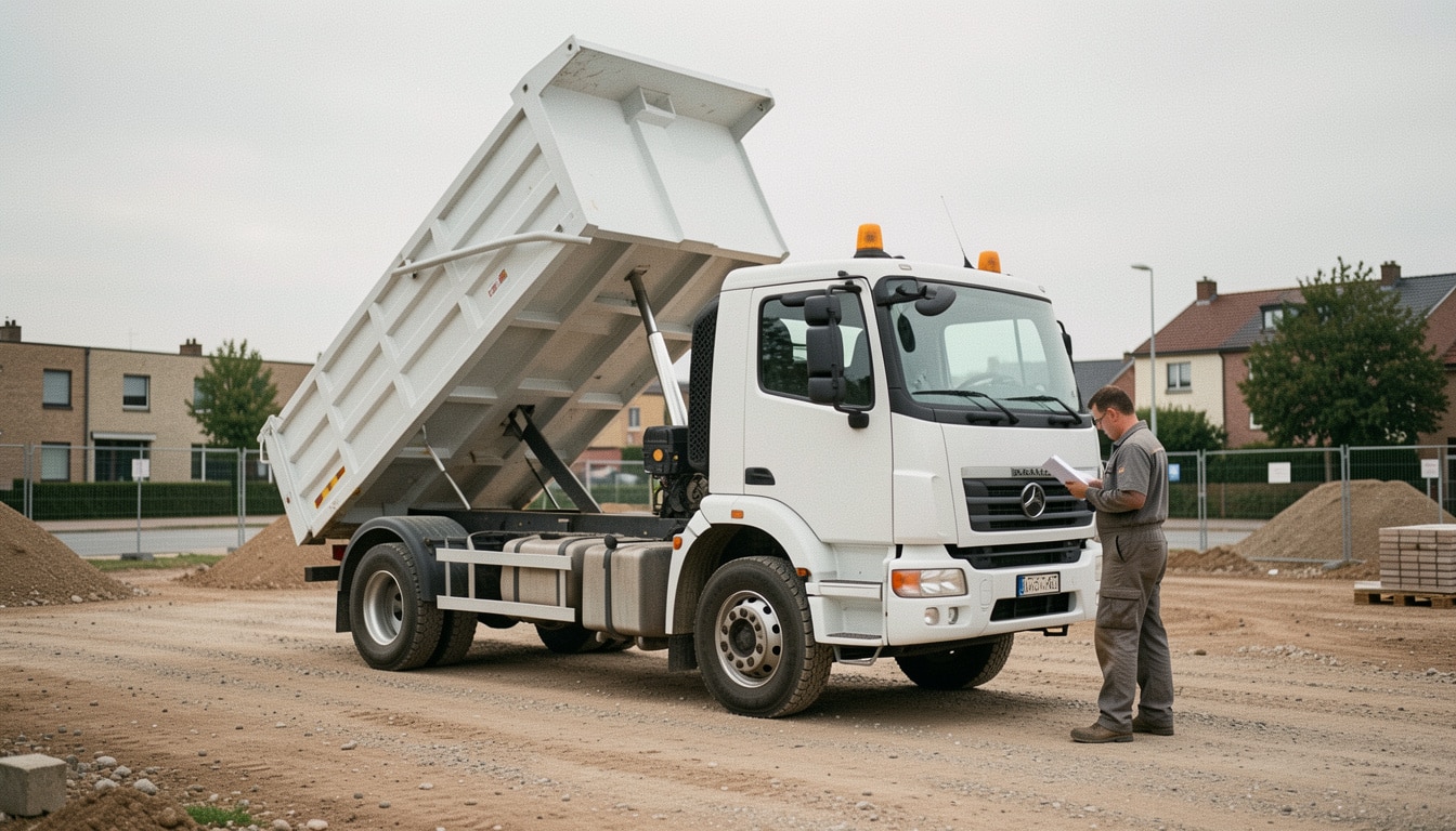 Camion-benne de 3,5 tonnes : usages, choix et règles