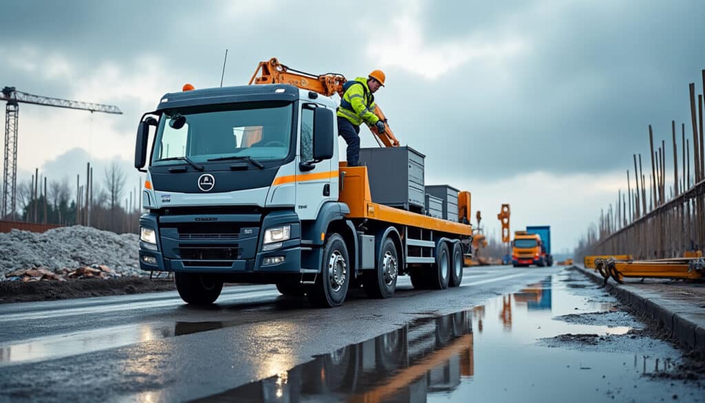 Camion plateau grue : guide complet pour un usage performant